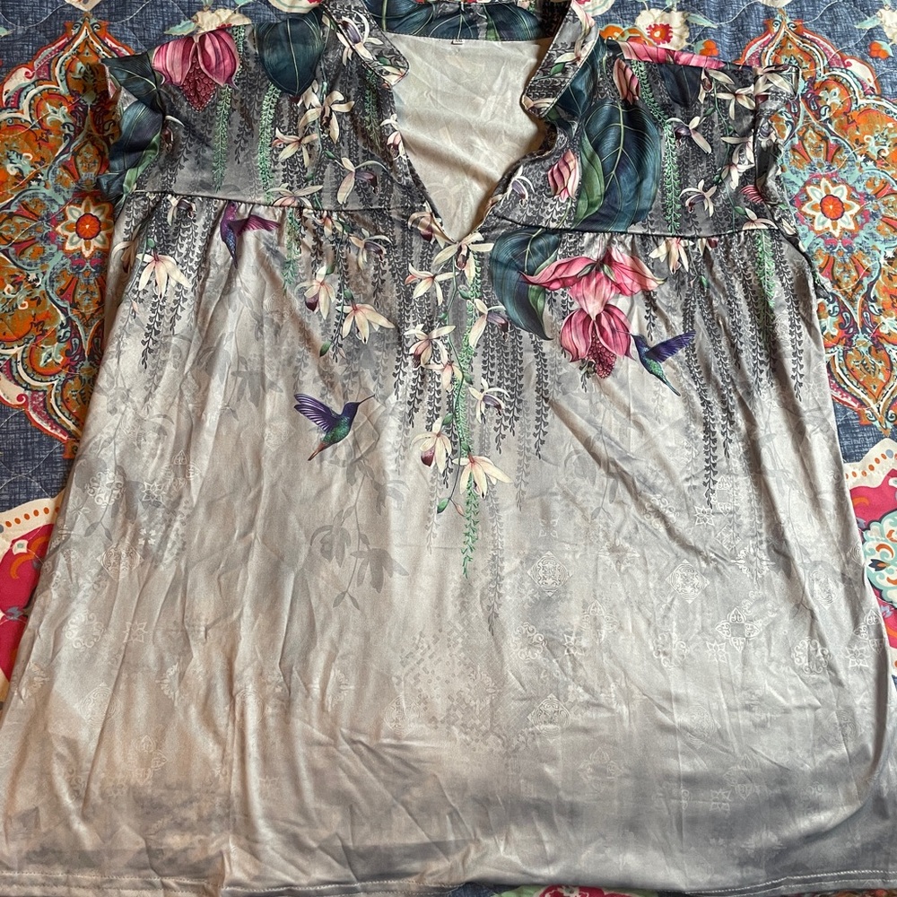 Floral Print Women's Top